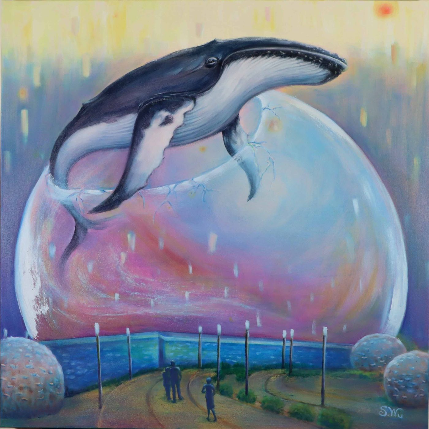 Breaching Whale
